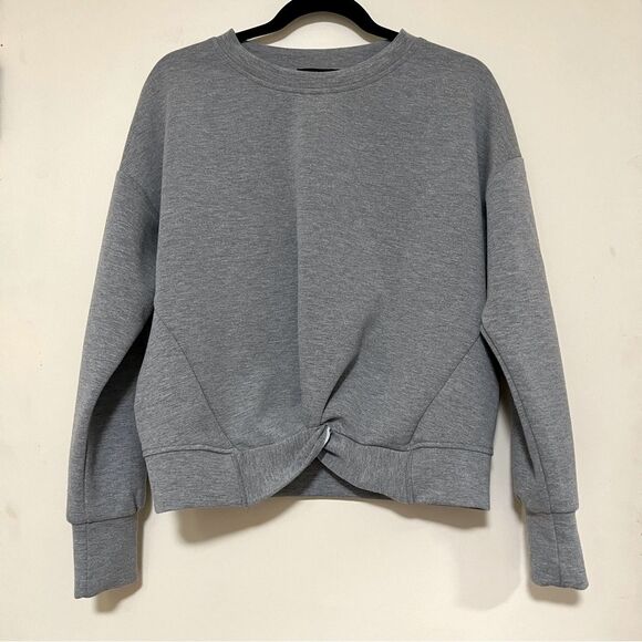 Cynthia Rowley Gray‎ Front Twist Sweatshirt - Size Medium - Picture 1 of 4